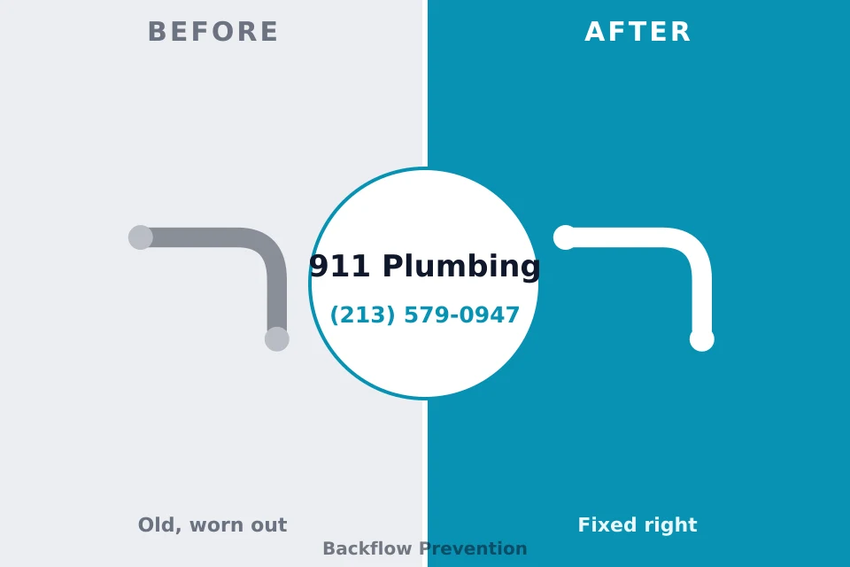 Before and after: plumbing repair Germantown, WI